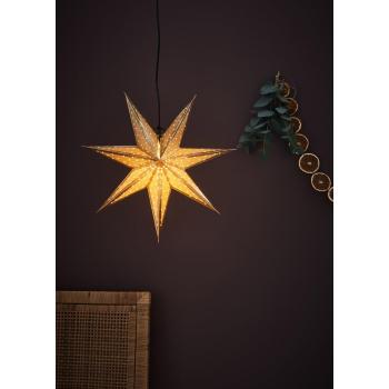 Vianočná závesná dekorácia v zlatej farbe Markslöjd Glitter, dĺžka 45 cm