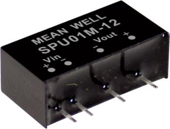 Mean Well SPU01M-12 DC / DC menič napätia, modul   84 mA 1 W Počet výstupov: 1 x