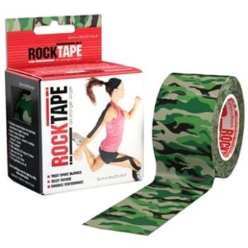 RockTape dizajnová kineziologická páska, maskovaná zelená (3700006216081)