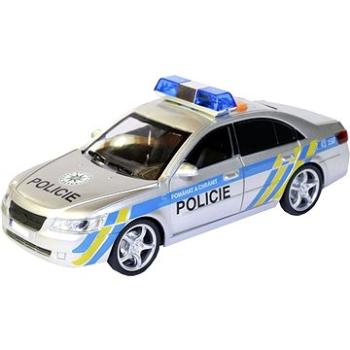 MaDe Auto policajné s českým hlasom, na zotrvačník, 24 cm (8590756036856)