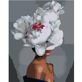 Maľovanie podľa čísel – Žena s bielym kvetom (HRAmal00666nad)