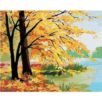 Maľovanie podľa čísel – Jesenný les pri jazere (HRAbz33352nad)