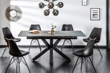 LuxD Dizajnový jedálenský stôl Zariah, 180-225 cm, láva