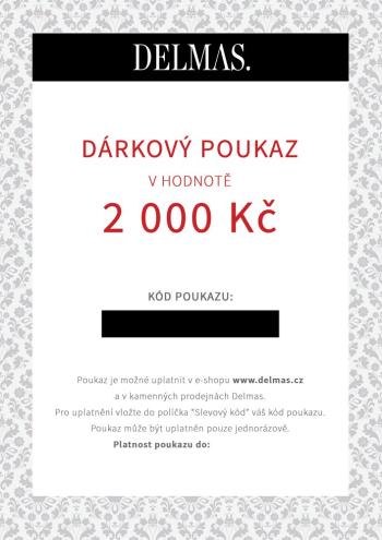 Delmas dárkový poukaz 2 000 Kč