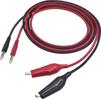 VOLTCRAFT MSL-100 merací kábel [zástrčka 4 mm - ] 1.00 m čierna, červená 1 ks