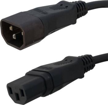 HAWA R771 IEC prepojovací kábel  čierna 1.00 m
