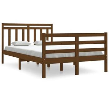Rám postele medovo hnedý masívne drevo 120 × 190 cm Small Double, 3105288