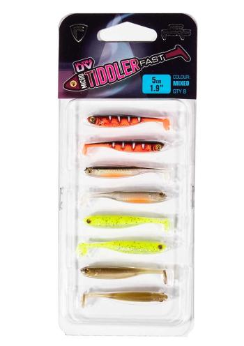 Fox rage gumová nástraha micro tiddler fast mixed colour lure pack 4 cm