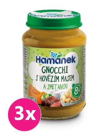 3x HAMÁNEK Gnocchi s hovädzím mäsom v smotanovej omáčke (190 g)