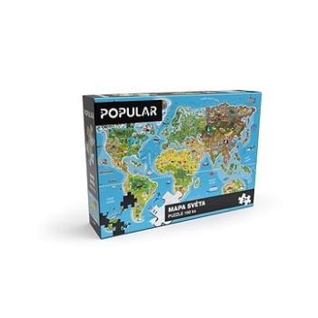 Popular Puzzle – Mapa sveta, 160 ks – CZ (8591864916818)