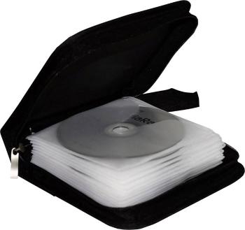 MediaRange  taška na CD 24 CD / DVD / Blu-ray Nylon® čierna 1 ks (š x v x h) 164 x 39 x 156 mm BOX50