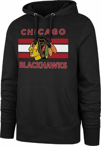 Chicago Blackhawks NHL Burnside Pullover Hoodie Jet Black M