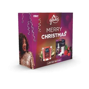 GLADE Vánoční balíček (Electric Berry Wine a sviečka Apple Cider 129 g) (5000204000542)