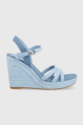 Sandále Tommy Hilfiger ESSENTIAL WEDGE SANDAL dámske, na kline, FW0FW07159