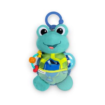 Baby Einstein hračka aktívna na C krúžku korytnačka Neptune’s Sensory Sidekick 14x8x33 tyrkysová