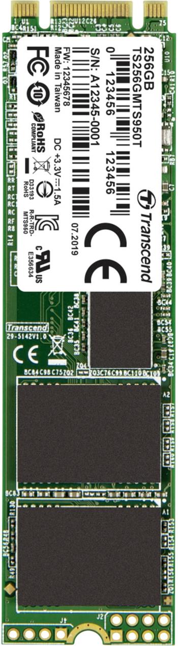 Transcend MTS950T 256 GB interný SSD disk SATA M.2 2280 M.2 SATA 6 Gb / s Retail TS256GMTS950T
