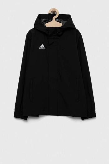 Detská bunda adidas Performance ENT22 AW JKTY čierna farba