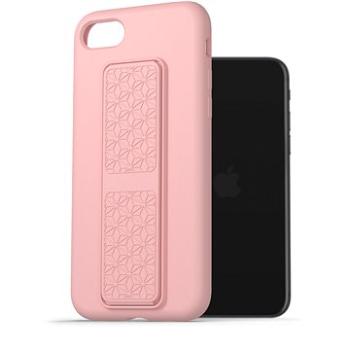 AlzaGuard Liquid Silicone Case with Stand pre iPhone 7/8/SE 2020/SE 2022 ružový (AGD-PCSS0001P)