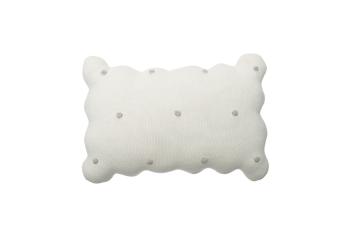Dekoračný pletený vankúšik Biscuit - Ivory knitted cushion 