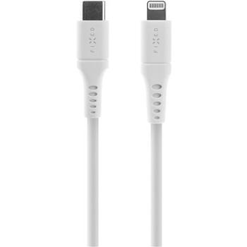 FIXED Cable USB-C/Lightning a podporou PD 2 m certifikácia MFi Liquid silicone biely (FIXDLS-CL2-WH)