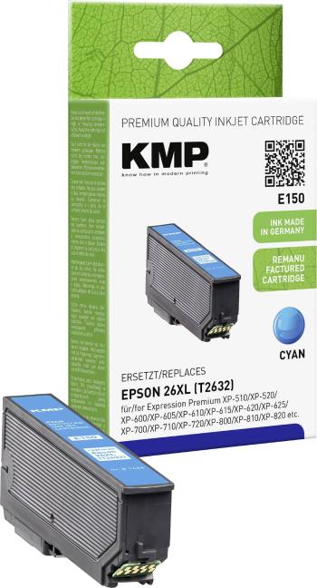 KMP Ink náhradný Epson T2632, 26XL kompatibilná  zelenomodrá E150 1626,4003