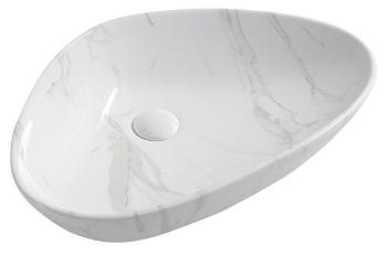 SAPHO - DALMA keramické umývadlo 58,5x14x39 cm, carrara MM217