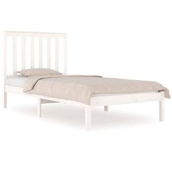 Rám postele biely masívna borovica 90 × 200 cm, 3103829