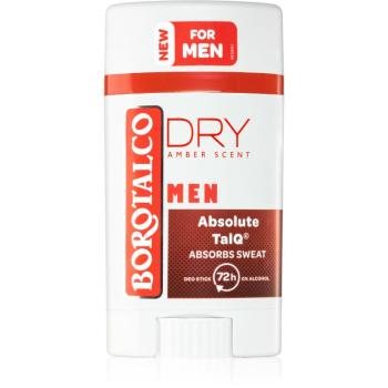 Borotalco MEN Dry tuhý dezodorant 72h pre mužov Amber Scent 40 ml