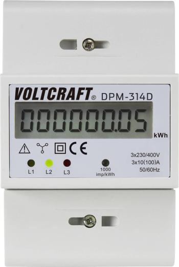 trojfázový elektromer digitálne/y VOLTCRAFT DPM-314D DPM-314D, N/A