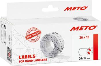 METO cenovky 9506162 premiestniteľné Šírka etikety: 26 mm Výška štítku: 12 mm biela 1 ks