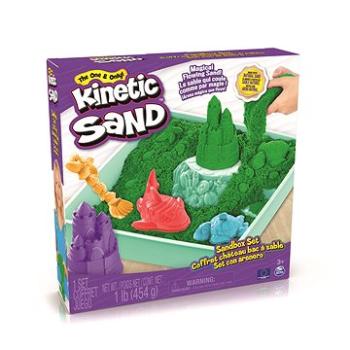 Kinetic Sand Krabica tekutého piesku s podložkou Zelená (778988404942)