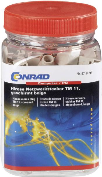 Hirose Electronic TM 11 Konektor RJ45 TM 11, tienený CAT5e 602839 zástrčka, rovná  Počet pólov: 8P8C  béžová 40 ks