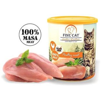 FINE CAT FoN konzerva pre mačky HYDINOVÁ, 100 % mäsa, 800 g (8595657303243)