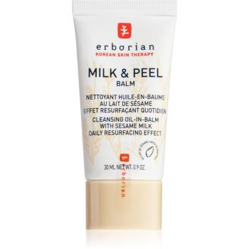 Erborian Milk & Peel odličovací a čistiaci balzam pre rozjasnenie a vyhladenie pleti 30 ml