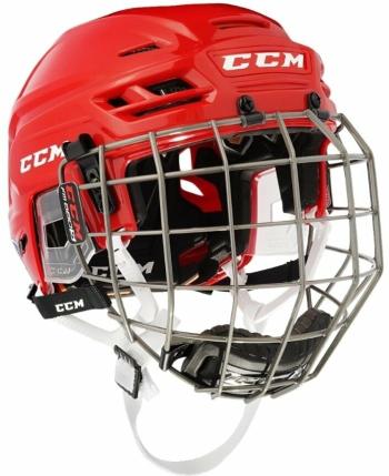 CCM Hokejová prilba Tacks 210 Combo SR Červená M