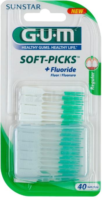 Gum MK Soft-Picks ové medzizubné špáradlá s fluoridom 40 ks