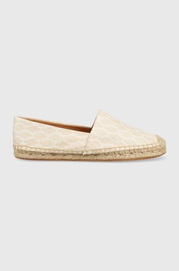 Espadrilky HUGO Baja Slon béžová farba,