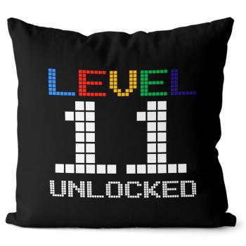 Vankúš Level unlocked (vek: 11, Velikost: 40 x 40 cm)