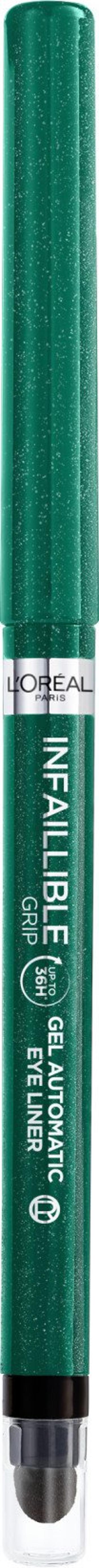 L'ORÉAL PARIS Infaillible Grip 36h Gel Automatic Liner Green ceruzka na oči, 5 g