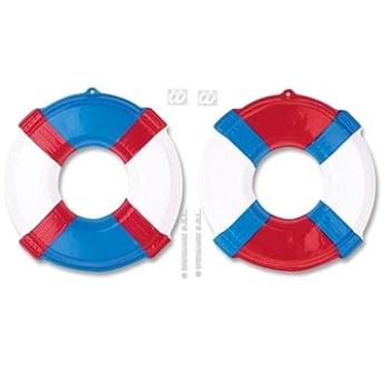 Dekorácia záchranné koleso – námorník – červené / modré 46 cm (8003558507603)