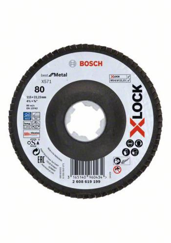 Bosch Accessories 2608619199 lamelový kotúč Ø 115 cm Zrnitosť 80 1 ks