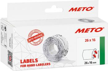 METO cenovky 9506166 premiestniteľné Šírka etikety: 26 mm Výška štítku: 16 mm biela 1 ks