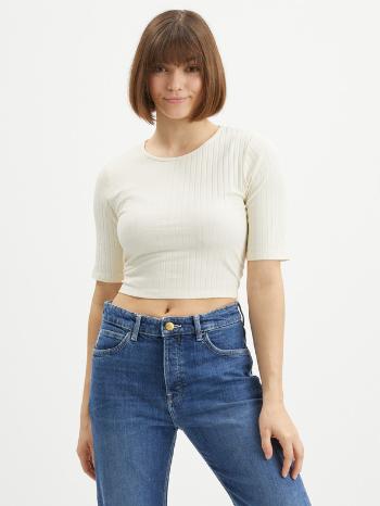 Pieces Tiana Crop top Biela