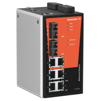 Weidmüller IE-SW-PL08MT-6TX-2ST priemyselný ethernetový switch