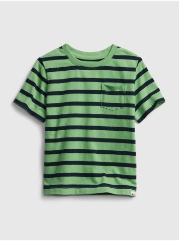 Detské tričko organic mix and match stripe t-shirt Zelená