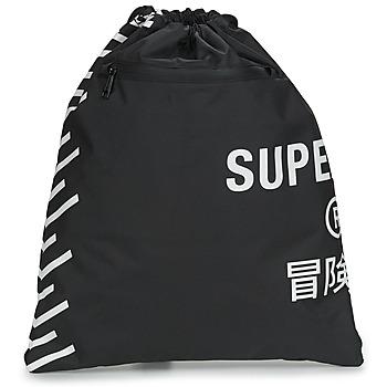 Superdry  Veľká nákupná taška/Nákupná taška CORE SPORT DRAWSTRING BAG  Čierna