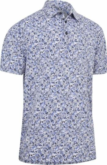 Callaway Mens Filter Floral Print Caviar 2XL Polo košeľa