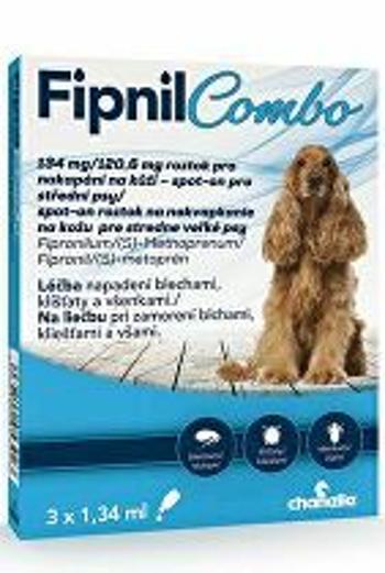Fipnil Combo 134/120,6mg M Dog Spot-on 3x1,34ml VÝPREDAJ