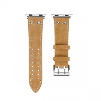 BStrap Leather Sport remienok na Apple Watch 42/44/45mm, Champagne (SAP003C06)