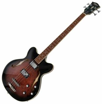 Höfner HCT-500/8-DC Verythin Bass Long Scale Transparent Dark Cherry Burst Elektrická basgitara